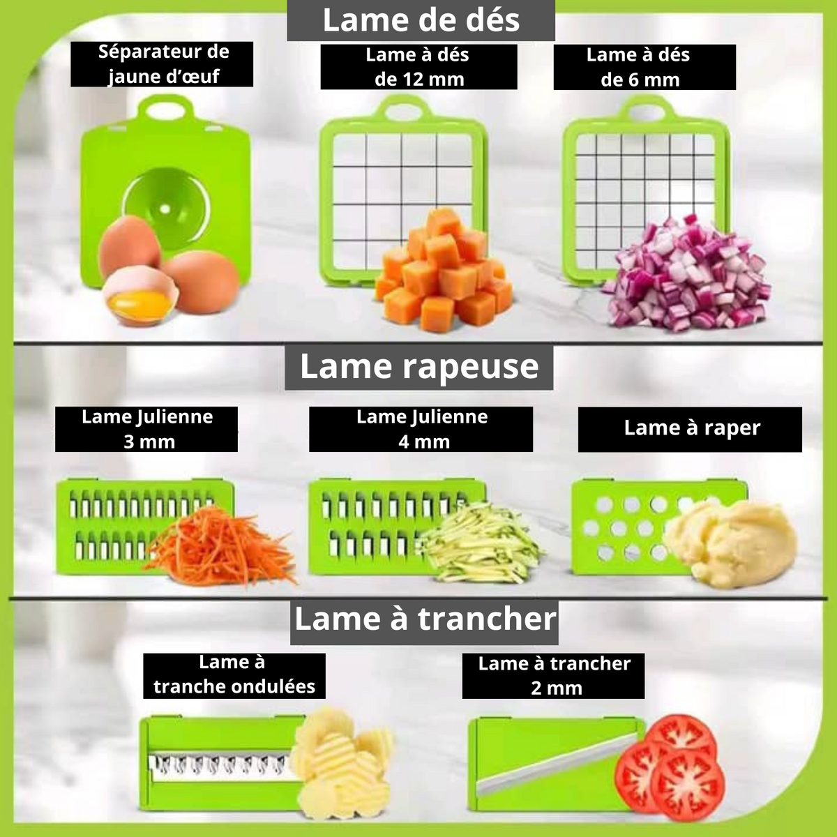 Trancheuse De Légumes Multifonction 16 en 1