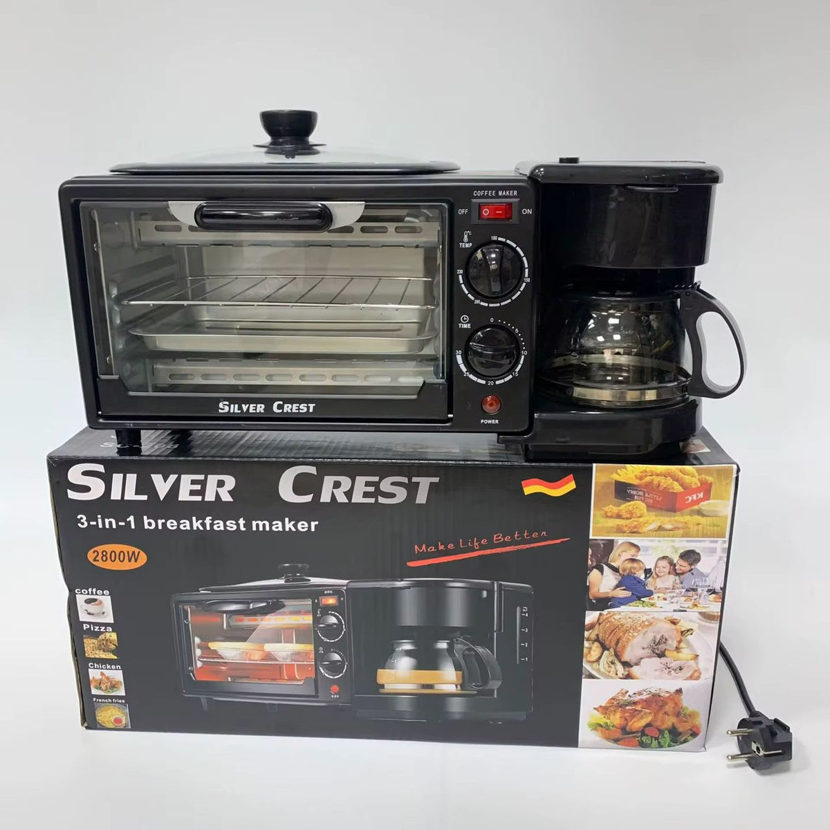 🔥 APPAREIL PETIT-DÉJEUNER 3-EN-1 – FOUR • CAFÉ • CUISSON