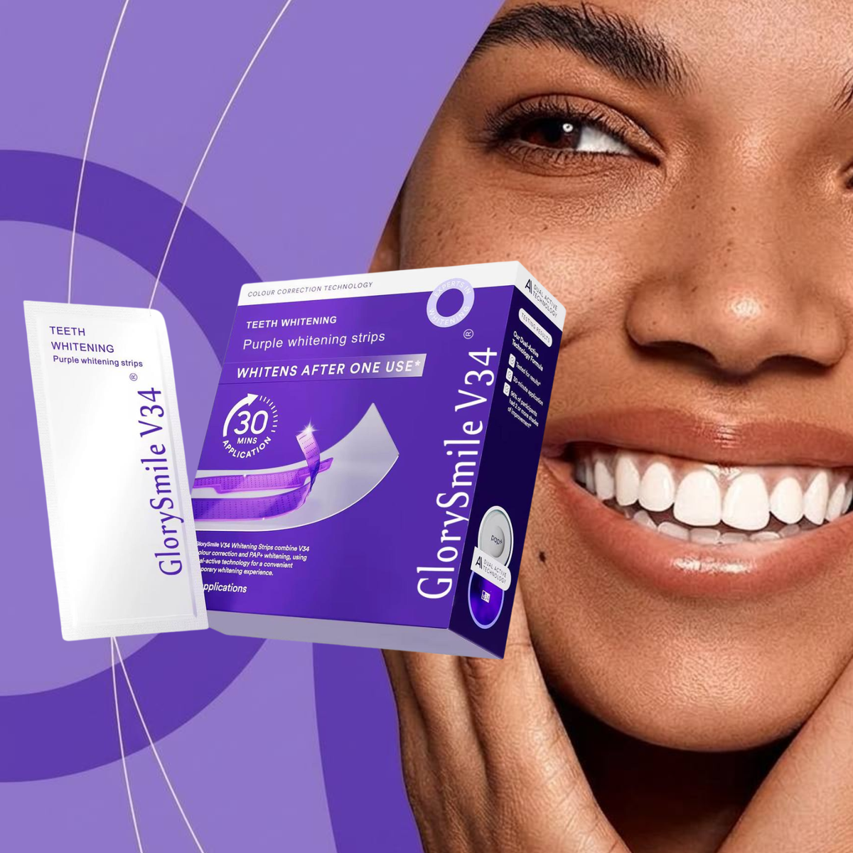 Bandes dentaires 🦷 Ultra-violet 🟣 (V34)
